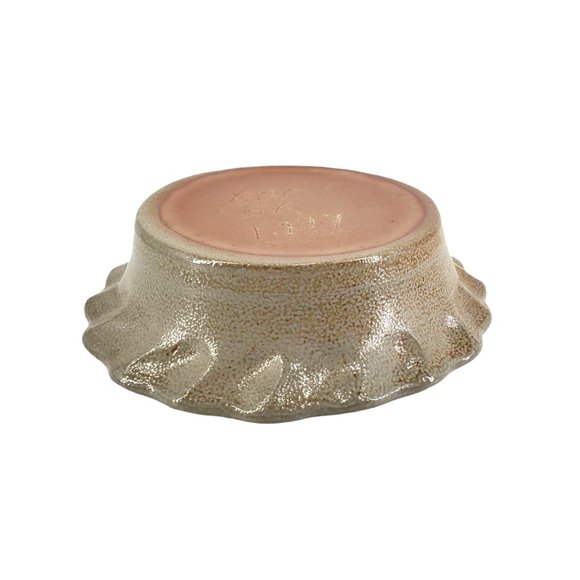 Beaumont Brothers Pottery Fluted Bowl Crock Floral Motif Signed SR 1994 VTG - Picture 4 of 6